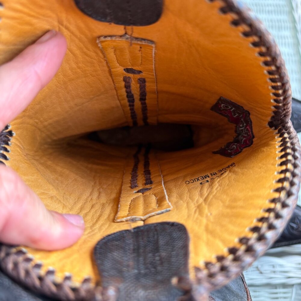 Old Gringo Julian Hand Tooled Cowboy Boots Men’s Size 8.5 D Women’s Size 10 - Picture 14 of 16